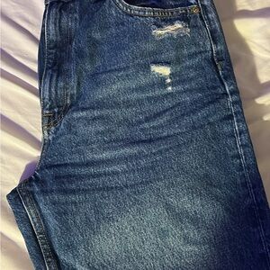 Zara Women's Blue Boyfriend Jeans